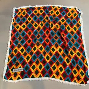 Vintage YSL 100% Wool Scarf Made in France